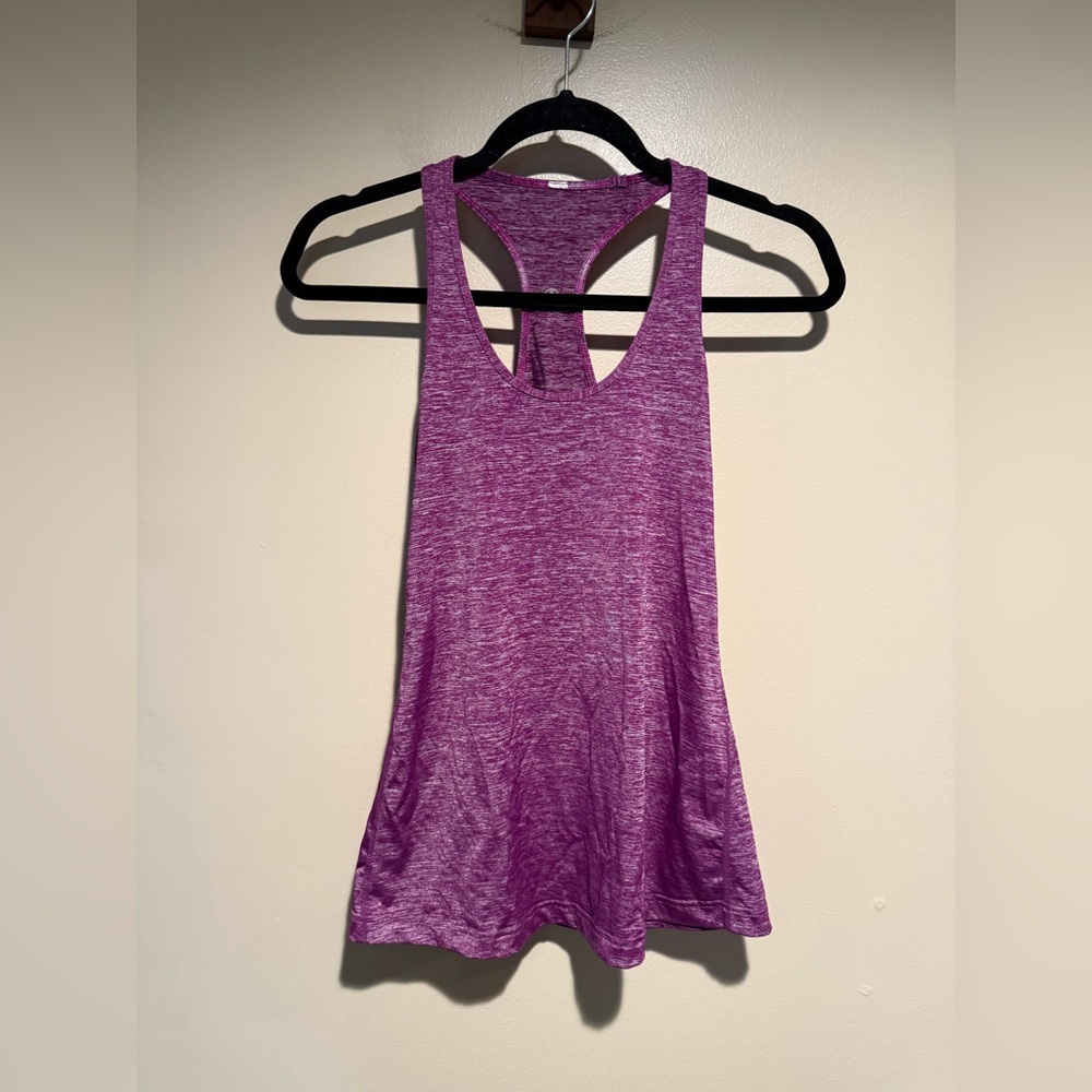 Lululemon Cool Racerback Tank heathered fuschia space dye